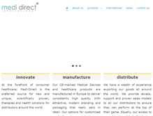 Tablet Screenshot of medi-direct.co.uk